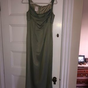 green prom formal dress